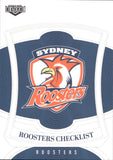 2023 NRL Elite Common Card - 127 - Sydney Roosters Checklist - Sydney Roosters