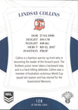 2023 NRL Elite Common Card - 128 - Lindsay Collins - Sydney Roosters