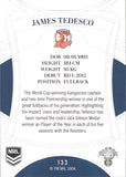 2023 NRL Elite Common Card - 133 - James Tedesco - Sydney Roosters