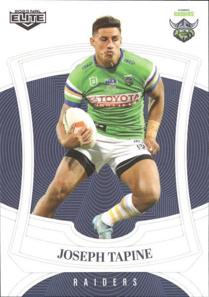 2023 NRL Elite Common Card - 014 - Joseph Tapine - Canberra Raiders