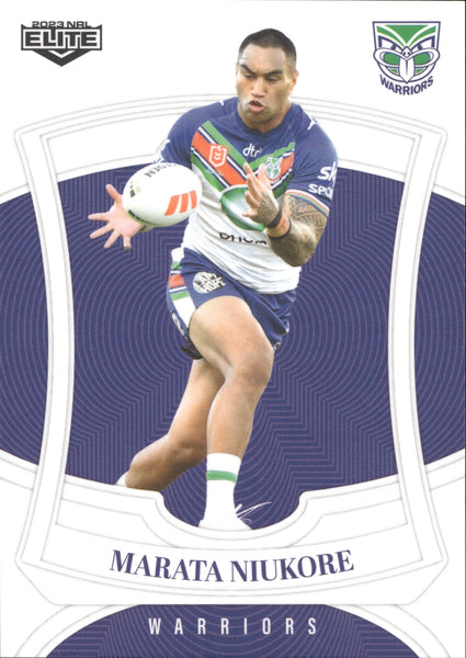 2023 NRL Elite Common Card - 143 - Marata Niukore - New Zealand Warriors