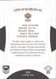 2023 NRL Elite Common Card - 149 - Apisai Koroisau - Wests Tigers