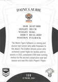 2023 NRL Elite Common Card - 150 - Daine Laurie - Wests Tigers