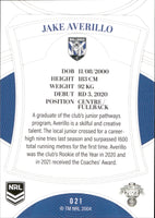 2023 NRL Elite Common Card - 021 - Jake Averillo - Canterbury-Bankstown Bulldogs
