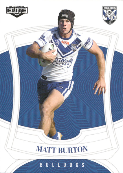 2023 NRL Elite Common Card - 022 - Matt Burton - Canterbury-Bankstown Bulldogs