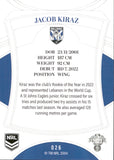 2023 NRL Elite Common Card - 026 - Jacob Kiraz - Canterbury-Bankstown Bulldogs