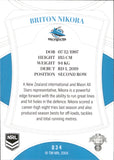 2023 NRL Elite Common Card - 034 - Briton Nikora - Cronulla-Sutherland Sharks
