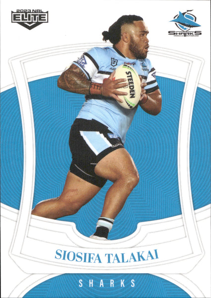 2023 NRL Elite Common Card - 036 - Siosifa Talakai - Cronulla-Sutherland Sharks