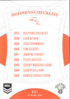 2023 NRL Elite Common Card - 037 - Dolphins Checklist - Dolphins