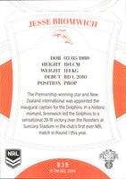 2023 NRL Elite Common Card - 039 - Jesse Bromwich - Dolphins