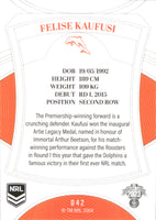 2023 NRL Elite Common Card - 042 - Felise Kaufusi - Dolphins