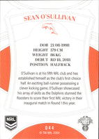 2023 NRL Elite Common Card - 044 - Sean O'Sullivan - Dolphins