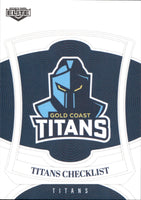 2023 NRL Elite Common Card - 046 - Gold Coast Titans Checklist - Gold Coast Titans