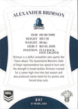 2023 NRL Elite Common Card - 047 - Alexander Brimson - Gold Coast Titans