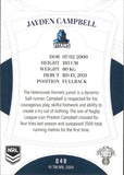 2023 NRL Elite Common Card - 048 - Jayden Campbell - Gold Coast Titans