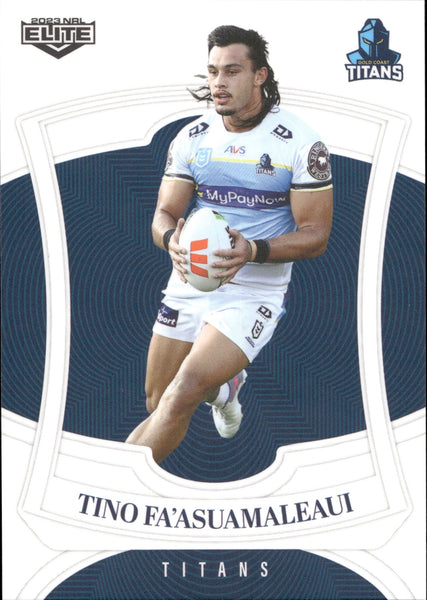 2023 NRL Elite Common Card - 049 - Tino Fa’asuamaleaui - Gold Coast Titans