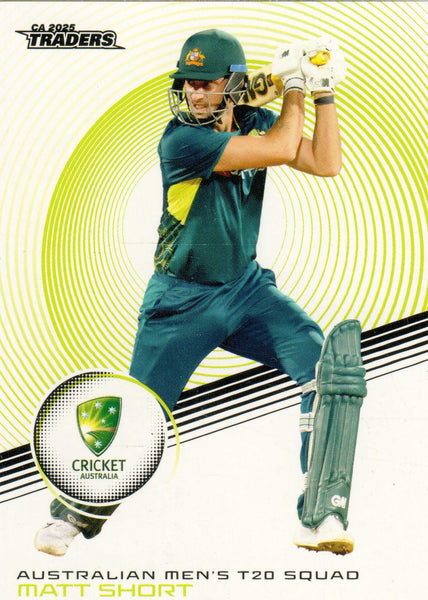 2025-26 Cricket Traders - Common - 025 - Matt Short - Australia Men's T20