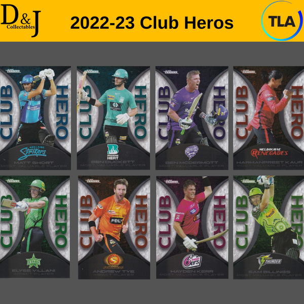 2022-23 Cricket Traders Club Heroes - Full Set - ALL 32 Cards
