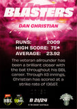 2022-23 Cricket Traders Blasters Priority - B 21 - Dan Christian - 18/34