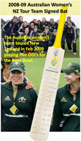 2008-9 Australian Women’s Team - NZ Tour - CA Release