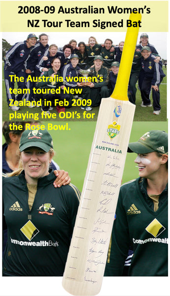2008-9 Australian Women’s Team - NZ Tour - CA Release