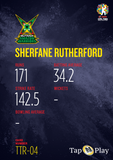 CPL All-Round Legends SHERFANE RUTHERFORD - #TTR-04