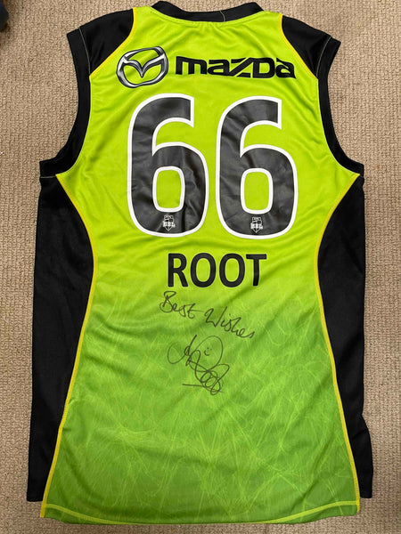 Joe Root (Rare) Sydney Thunder Player worn singlet/training jersey