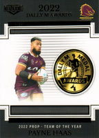 2023 NRL Elite Dally M Awards - DM 12 - Payne Haas - Brisbane Broncos