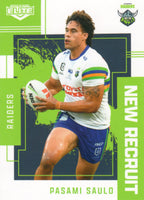 2023 NRL Elite New Recruit - NR 04 - Pasami Saulo - Canberra Raiders