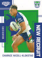 2023 NRL Elite New Recruit - NR 32 - Charnze Nicoll-Klokstad - New Zealand Warriors