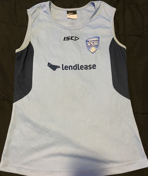 PLAYER ISSUE NSW LANDLEASE BREAKERS TRAINING SINGLET