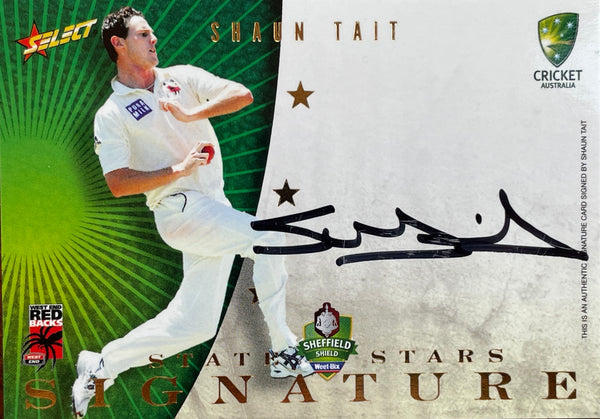 SHAUN TAIT 2008 Star Signature Card S6