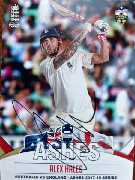 ALEX HALES - Hand Signed ASHES Common Card #035