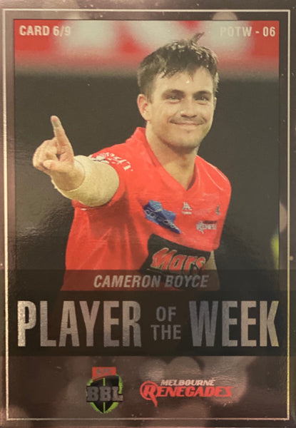 CAMERON BOYCE - BBL Player of Week 6 - POTW-06