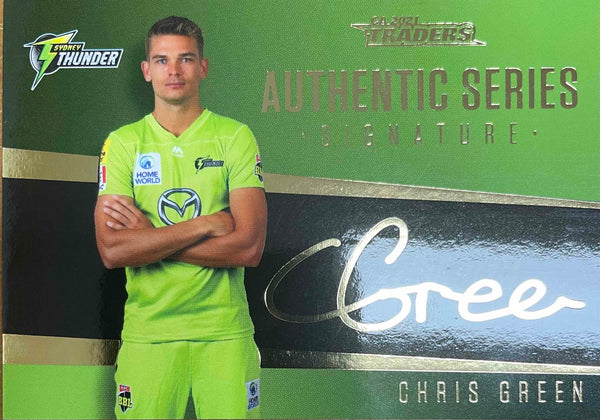 CHRIS GREEN Authentic Foil Signature AS9/9