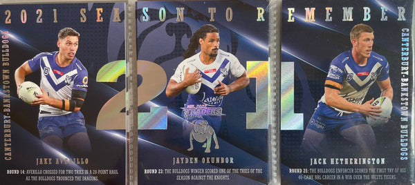 BULLDOGS - SEASON TO REMEMBER Set of 3 Cards