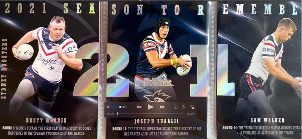 ROOSTERS - SEASON TO REMEMBER Set of 3 Cards