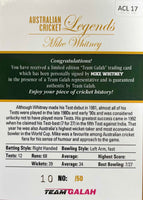 MIKE WHITNEY - Aust Cricket Legends #ACL-17
