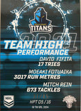 TITANS Team High Performance No'd  Card 38/45 #HPT 05/16