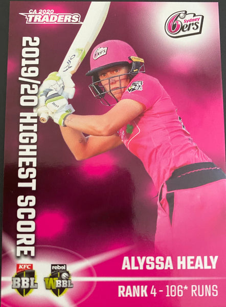 TOP 10  Highest Score - ALYSSA HEALY - TT 24/30