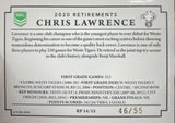 CHRIS LAWRENCE Foil No'd Retirement RP14