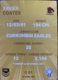 Gold Card #G01  XAVIER COATES