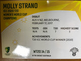 Women's ICC T20 World Cup - MOLLY STRANO - WT20-14
