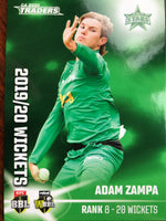 TOP 10 Most Wickets - ADAM ZAMPA - TT 18/30