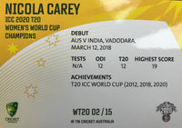 Women's ICC T20 World Cup - NICOLA CAREY - WT20-02