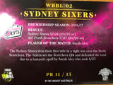WBBL PREMIERS - PR 11 Sixers
