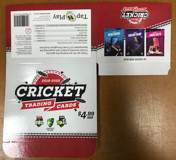 RETAIL BOXES 2019/20 CRICKET - Printed but never used