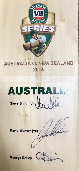 David Warner Autograph Signature Card