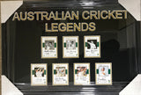Copy of Aust Cricket Legends - 7 Signed & Framed Cards