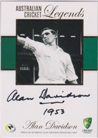 ALAN DAVIDSON - NUMBERED Aust Cricket Legends Card #ACL3